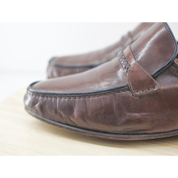 Bruno Magli Loafers Men\'s Size 9 W‎ Brown Made in Italy main image 14